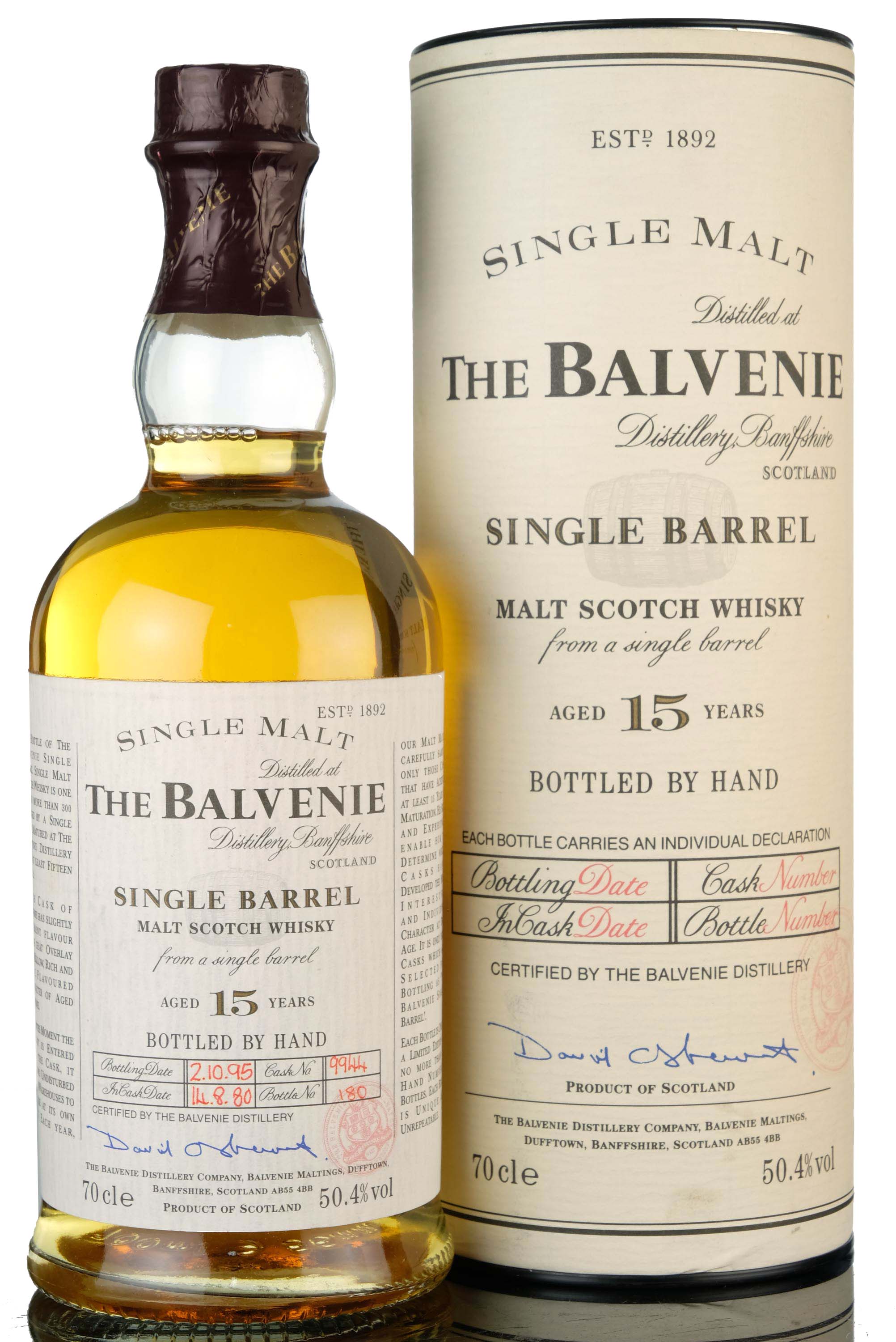 Balvenie 1980-1996 - 15 Year Old - Single Barrel 9944
