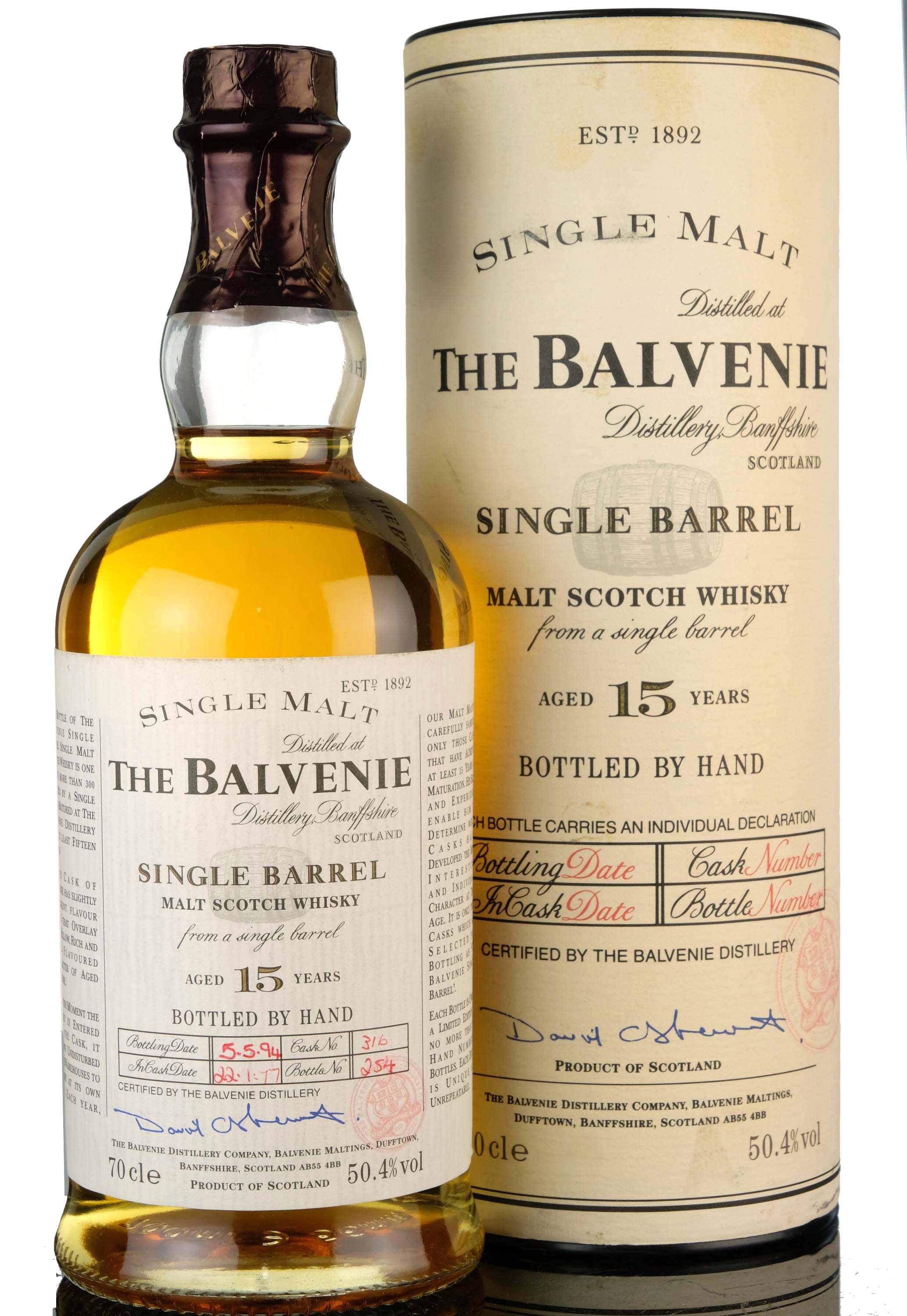 Balvenie 1977-1994 - 15 Year Old - Single Barrel 316