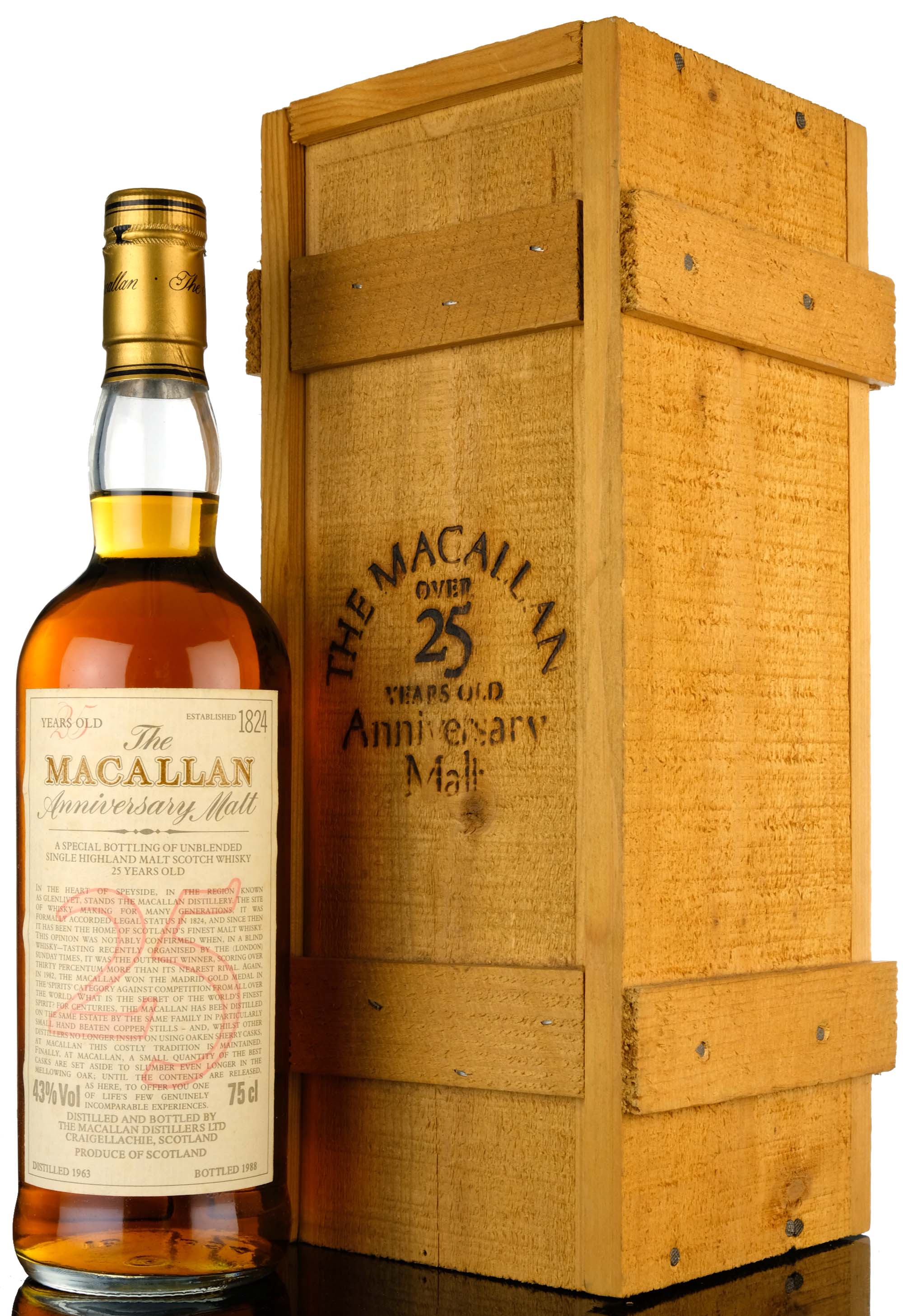Macallan 1963-1988 - 25 Year Old - Anniversary Malt