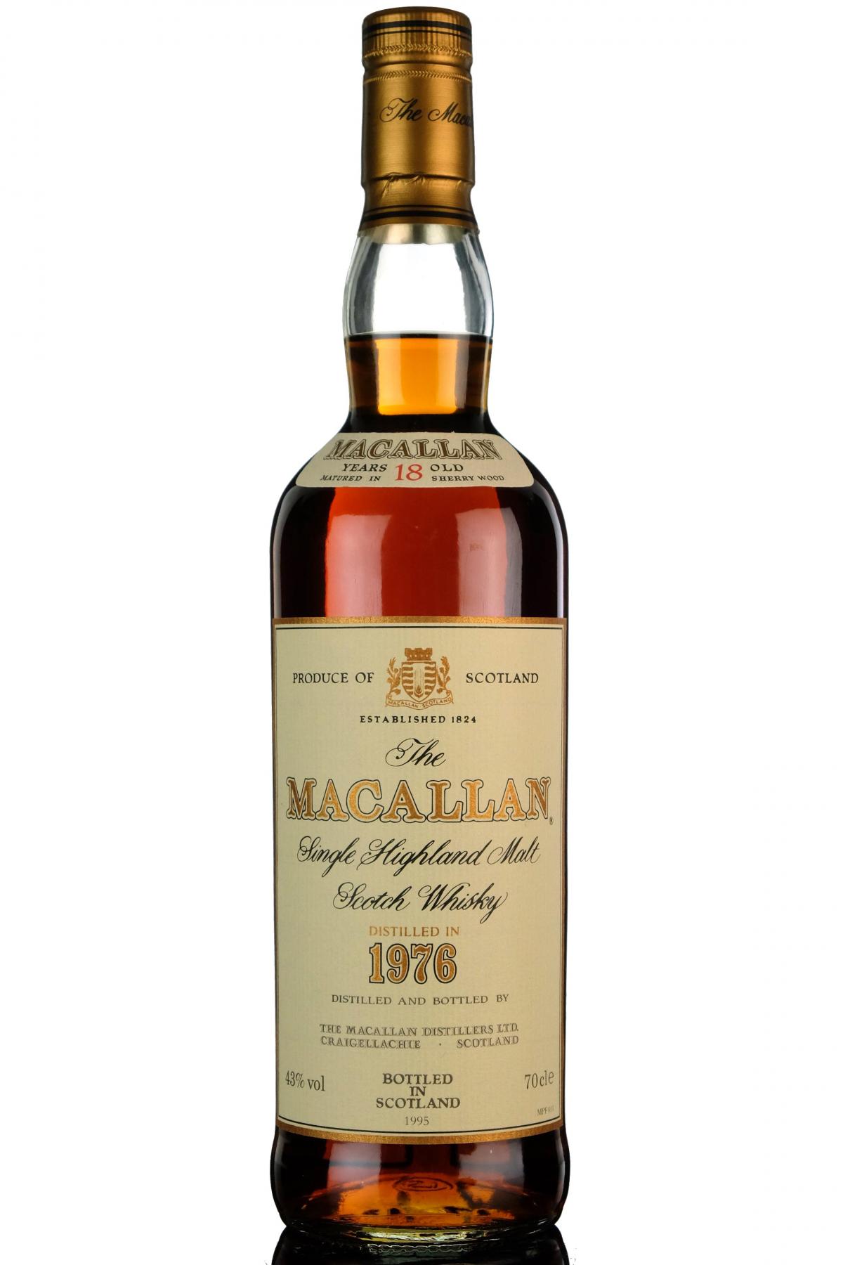 Macallan 1976-1995 - 18 Year Old - Sherry Cask