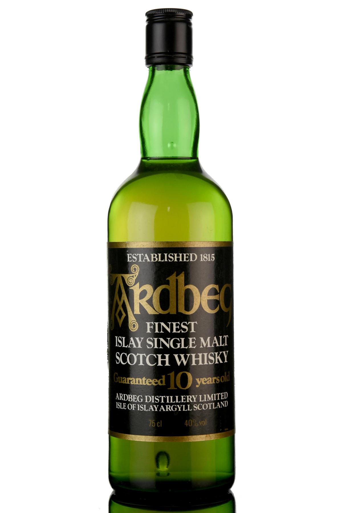 Ardbeg 10 Year Old - Guaranteed - Late 1980s