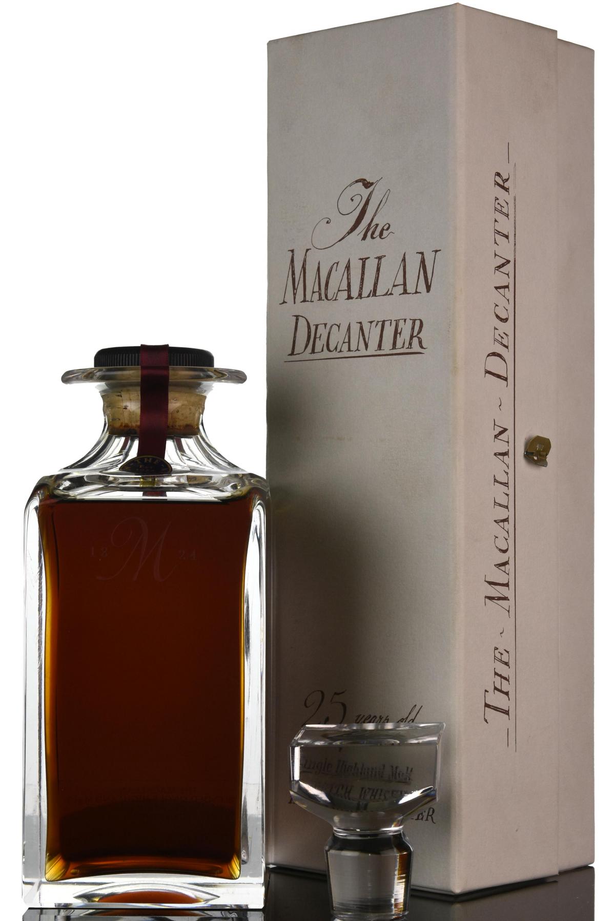 Macallan 1965 - 25 Year Old - Sherry Cask - Crystal Decanter
