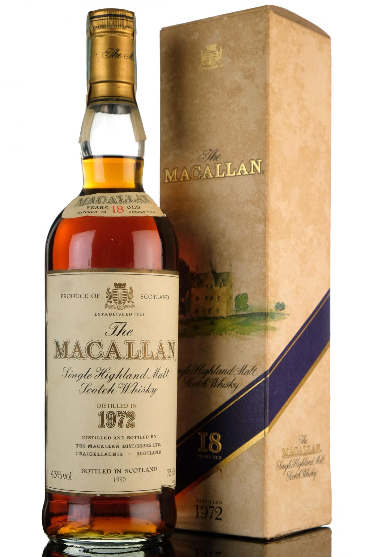 Macallan 1972-1990 - 18 Year Old - Sherry Cask