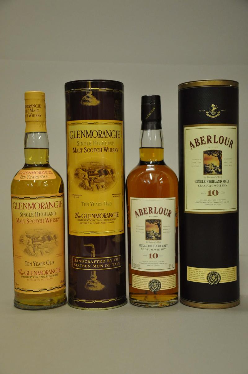 Glenmorangie 10 Year Old & Aberlour 10 Year Old