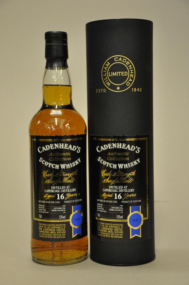 Laphroaig 1990-2006 - 16 Year Old - Cadenheads Authentic Collection