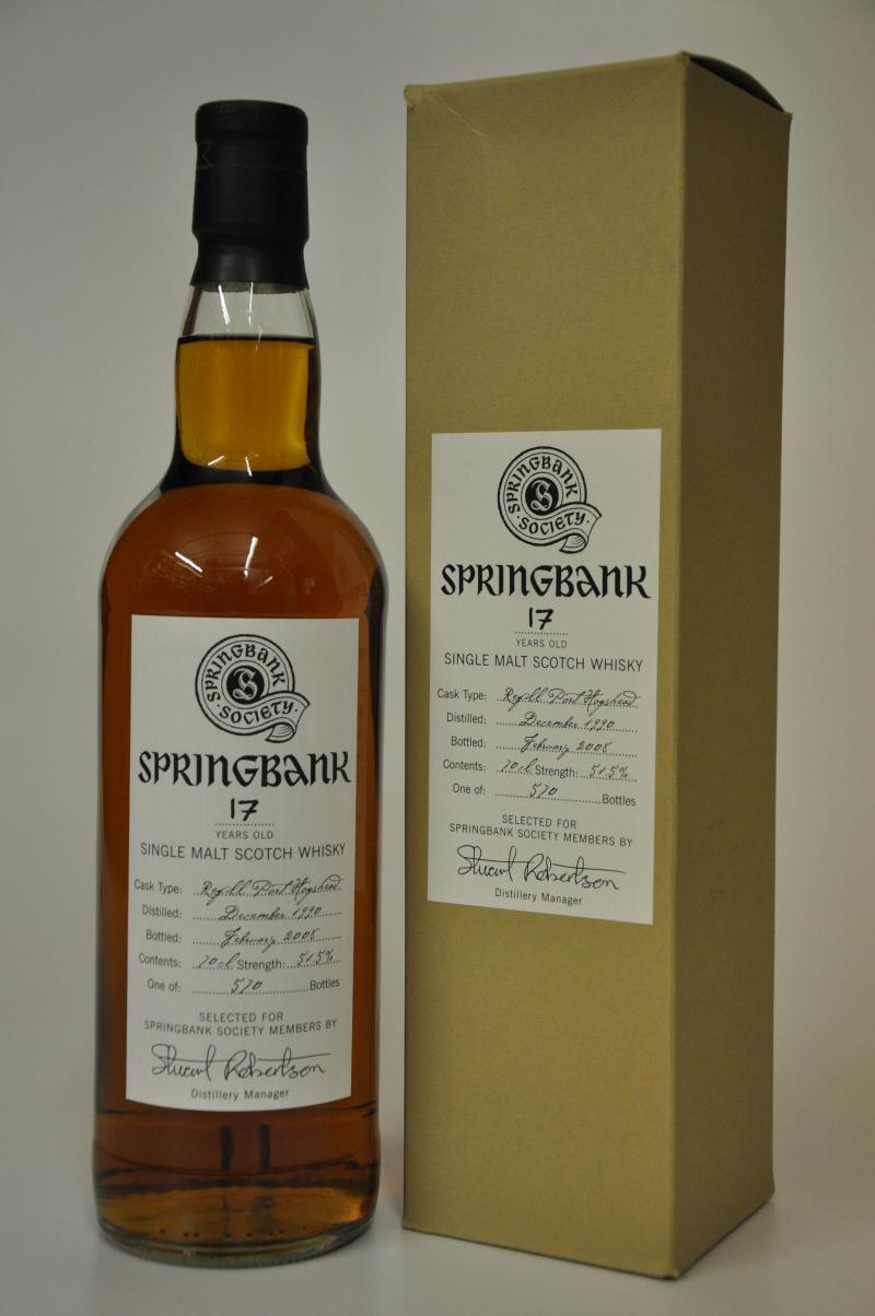 Springbank 1990-2008 - 17 Year Old - Society Exclusive