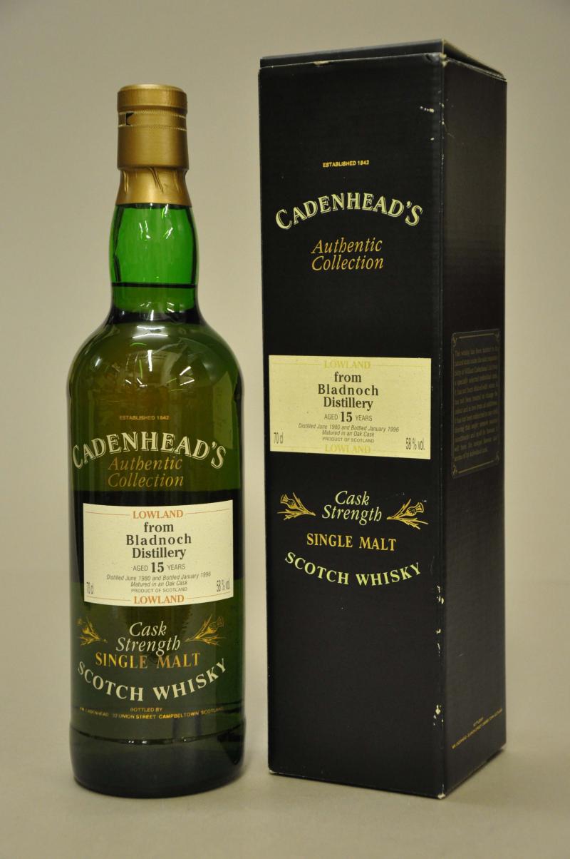 Bladnoch 1980-1996 - 15 Year Old - Cadenheads Authentic Collection