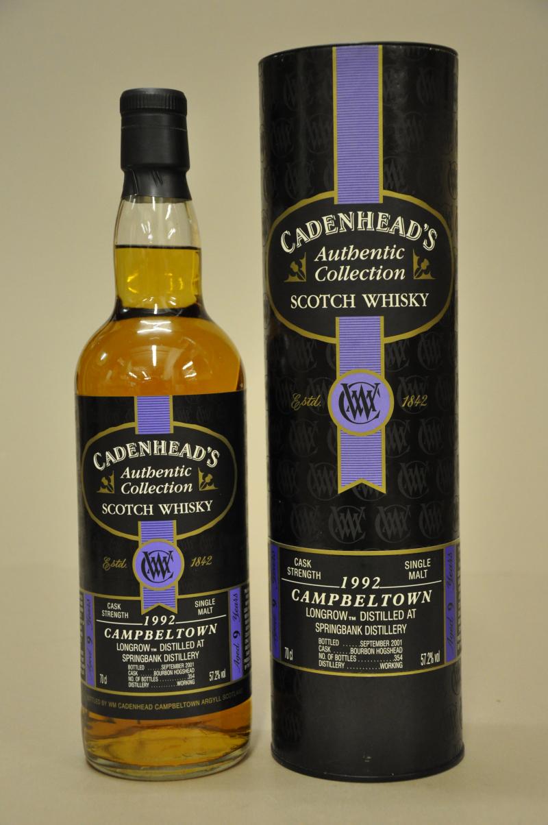 Longrow 1992-2001 - 9 Year Old - Cadenheads Authentic Collection