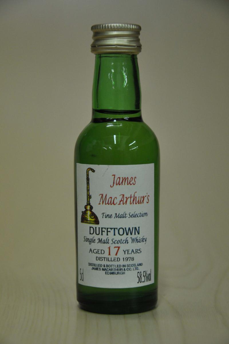 Dufftown 1978 - James MacArthur\'s Miniature
