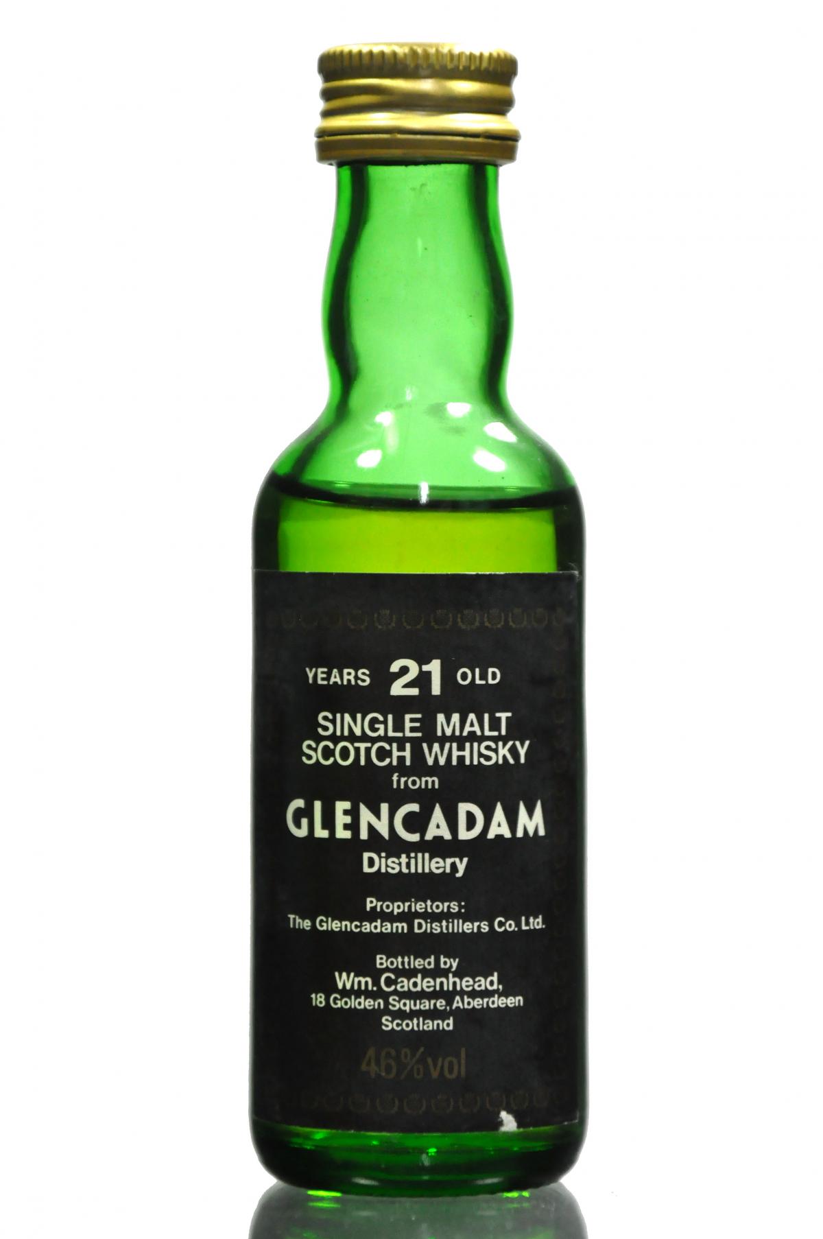 Glencadam 21 Year Old - Cadenhead Miniature