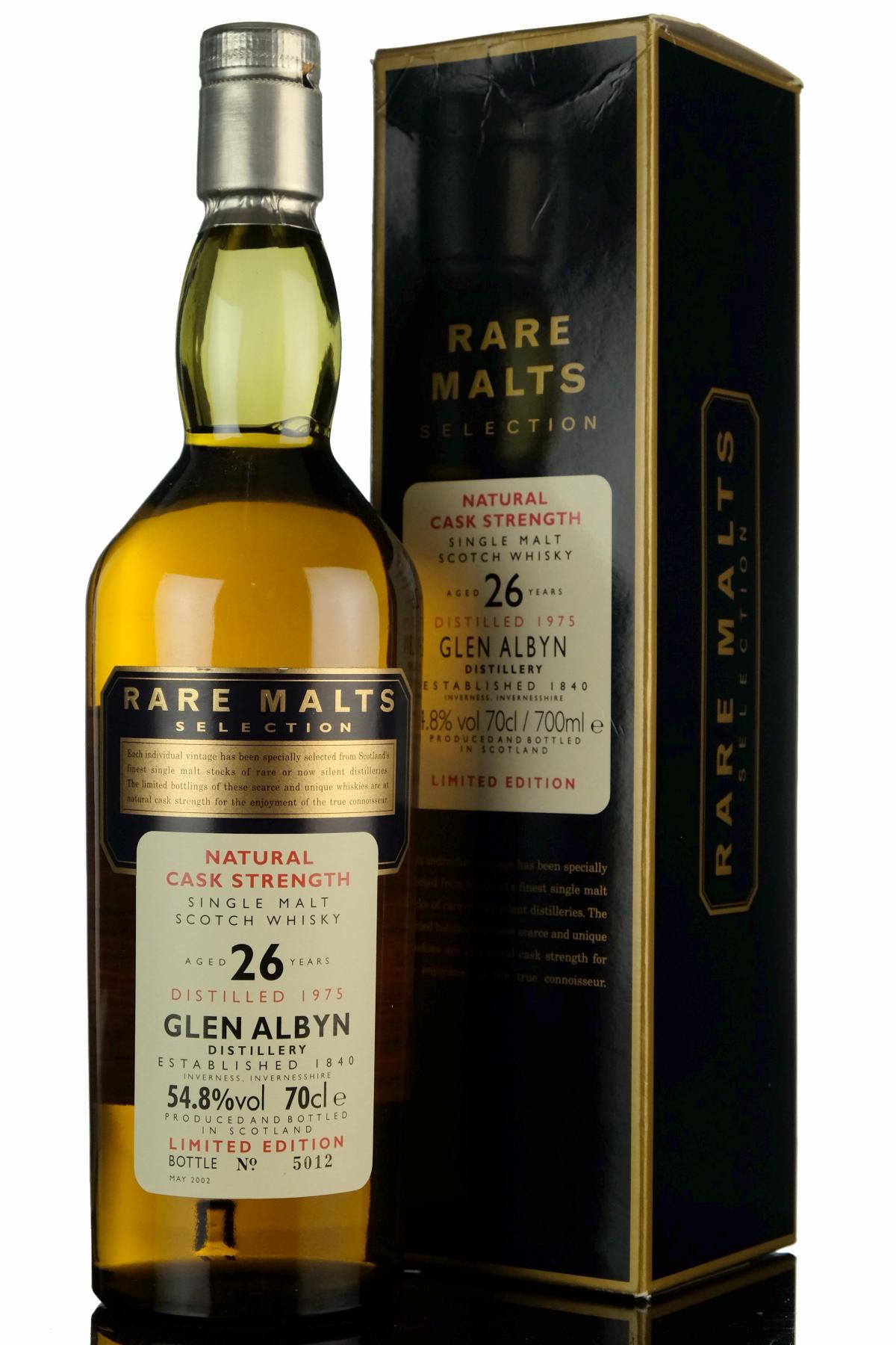 Glen Albyn 1975-2002 - 26 Year Old - Rare Malts 54.8%