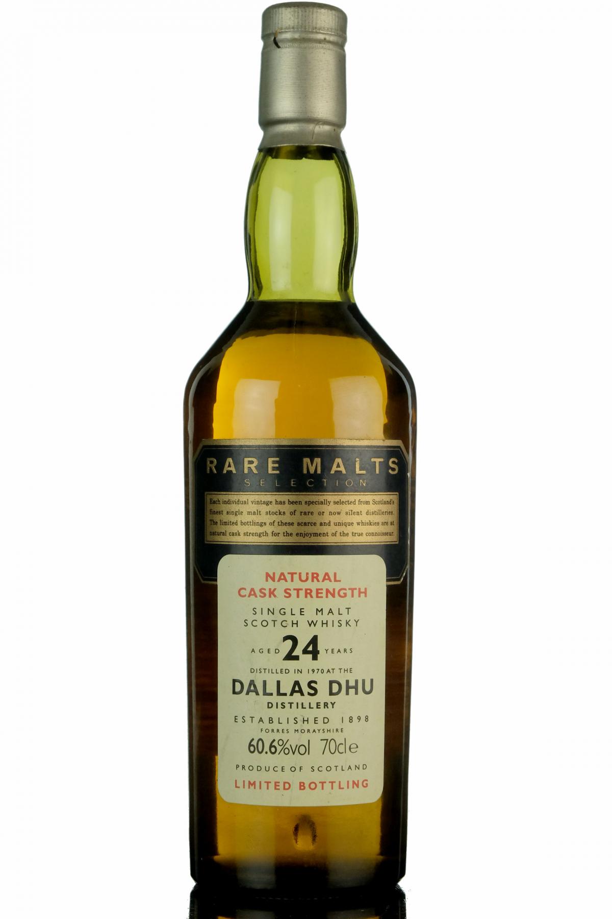 Dallas Dhu 1970 - 24 Year Old - Rare Malts 60.6%