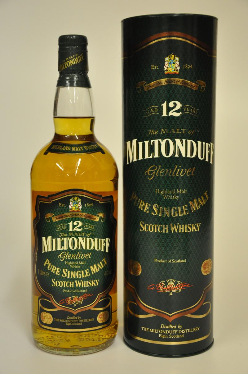 Miltonduff 12 Year Old - 1990s - 1 Litre