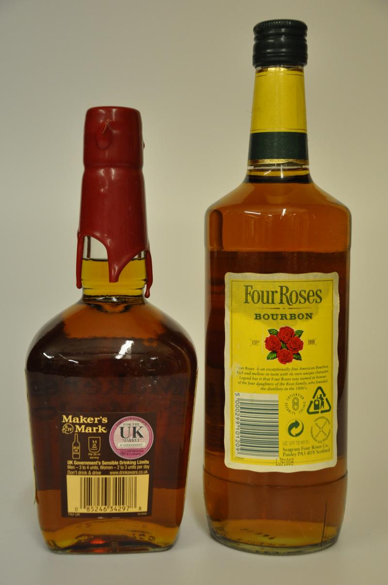 Maker\'s Mark & Four Roses Kentucky Straight Bourbon