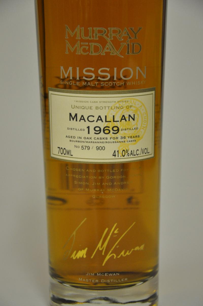 Macallan 1969 - 36 Year Old - Murray McDavid Mission