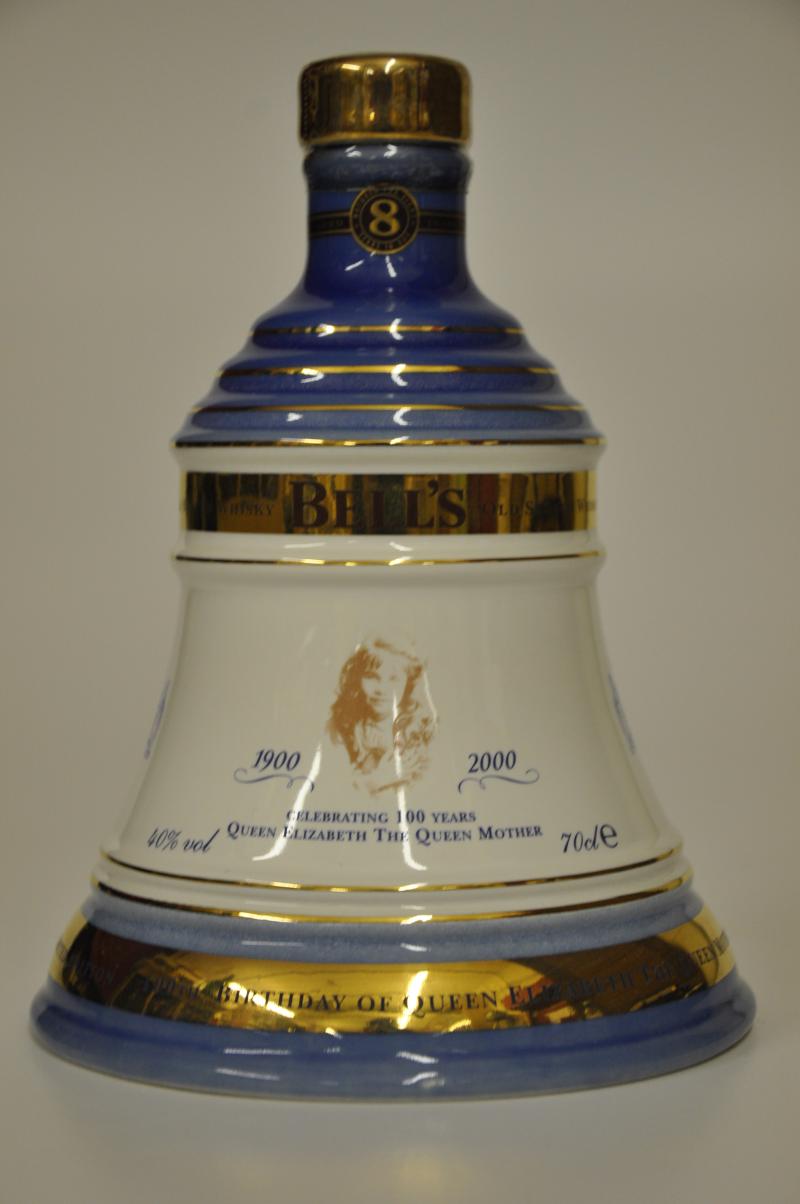 Bells Queen Mothers 100th Birthday 1900-2000 - Ceramic Decanter