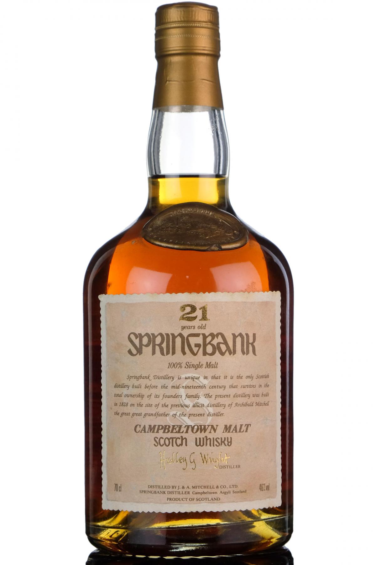Springbank 21 Year Old - 1990s
