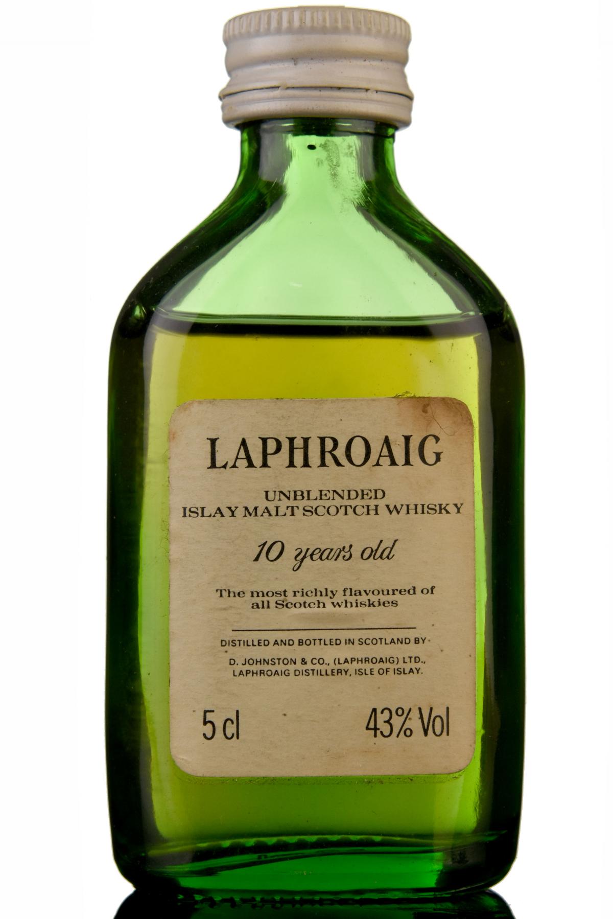 Laphroaig 10 Year Old - Unblended Miniature