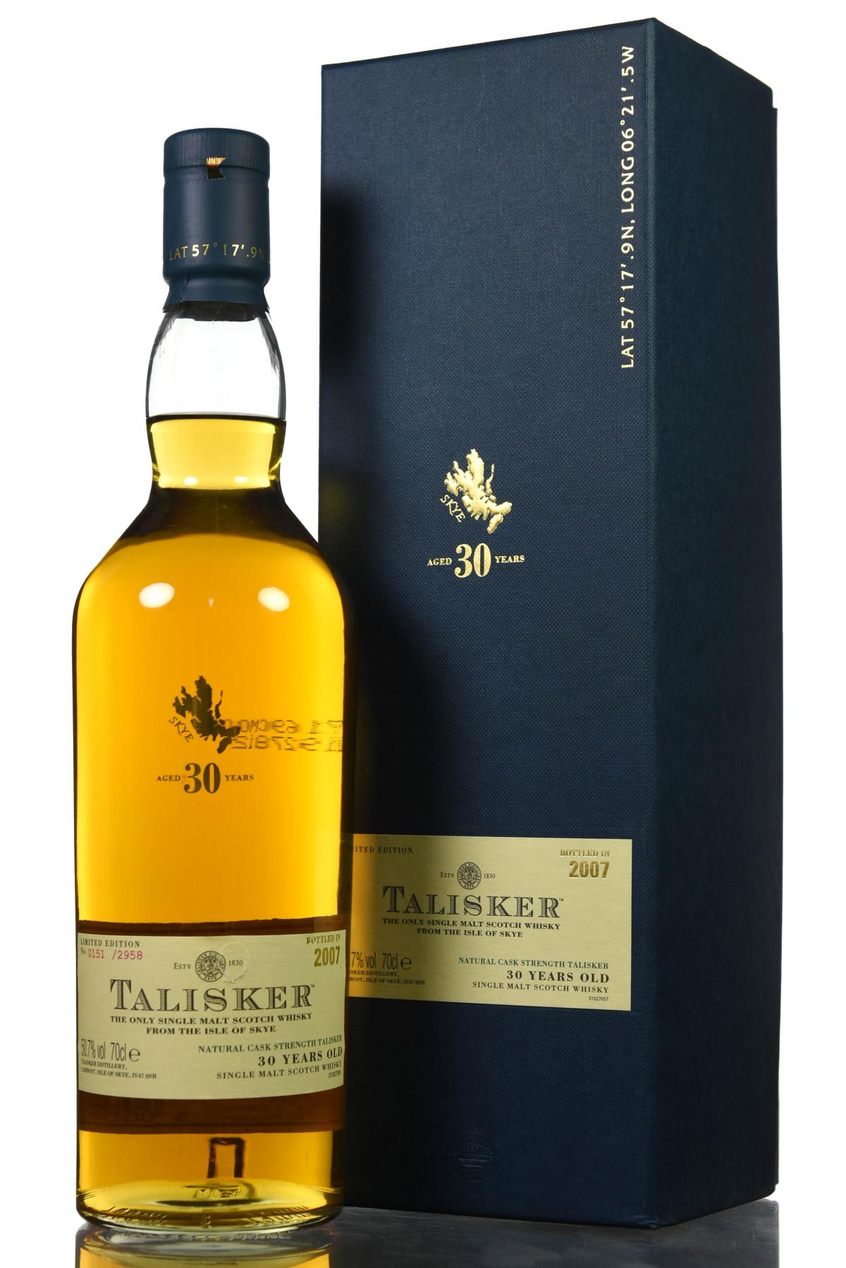 Talisker 30 Year Old - Bottled 2007