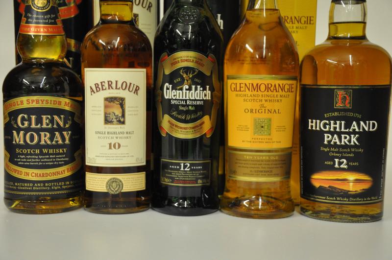 Five Single Malt Whiskies