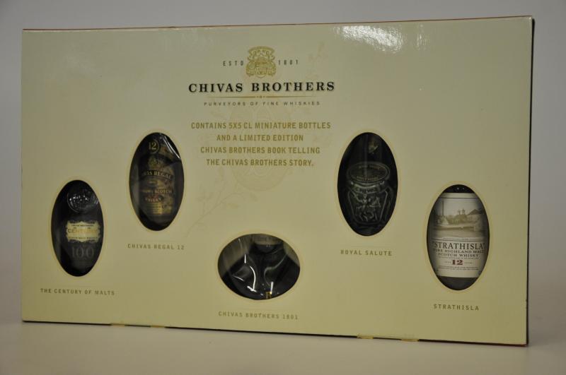 Chivas Brothers 5 x 5 cl Miniature Bottles
