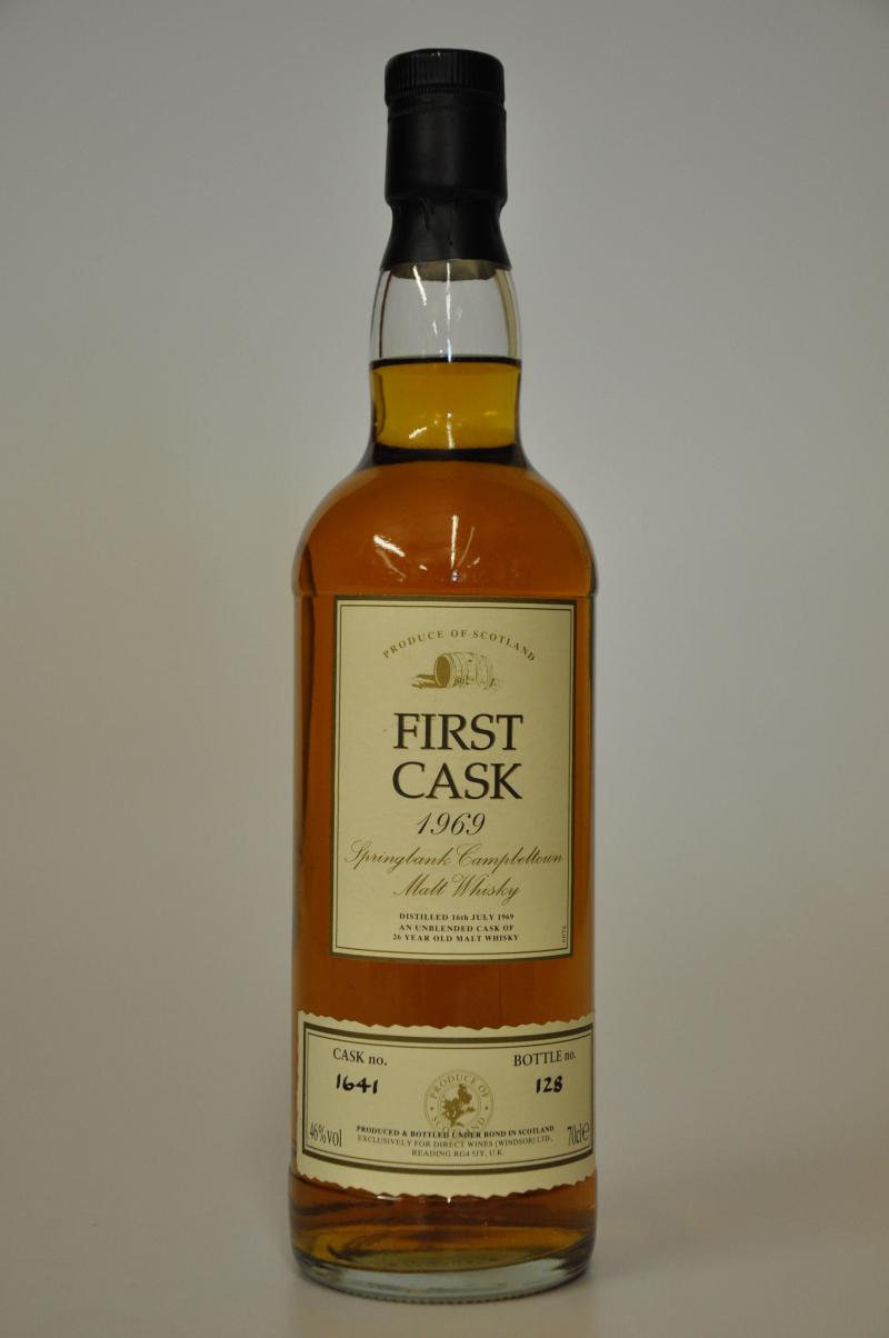 Springbank 1969 - 26 Year Old - First Cask