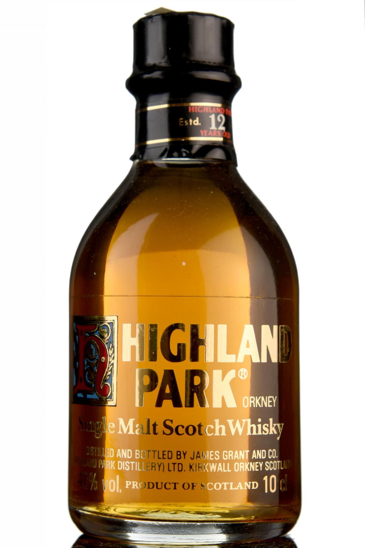 Highland Park 12 Year Old - 1980s - 10cl