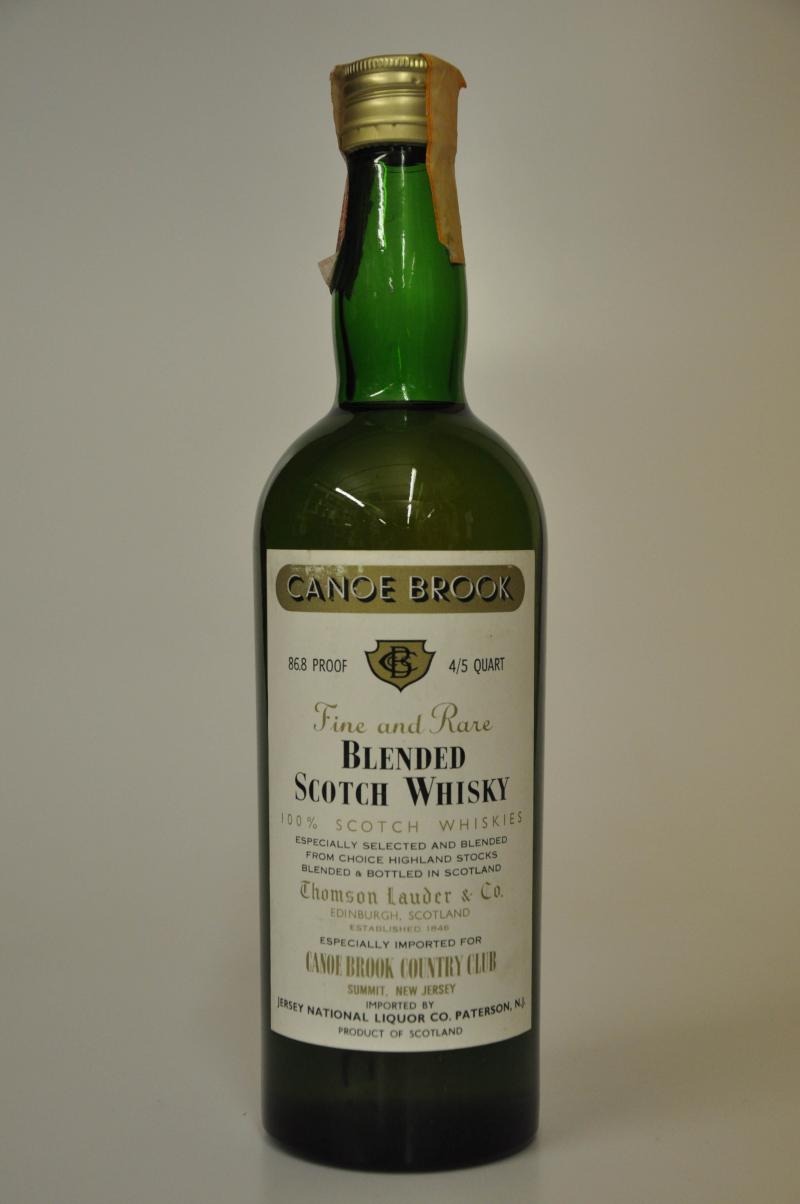 Canoe Brook Blended Scotch Whisky