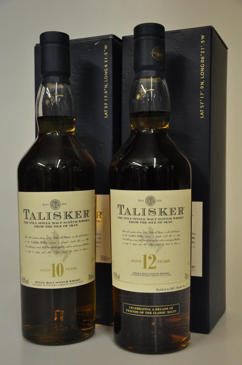 Talisker 10 Year Old & 12 Year Old