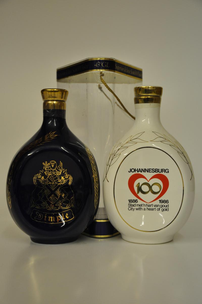 Dimple Ceramic Whisky Decanters