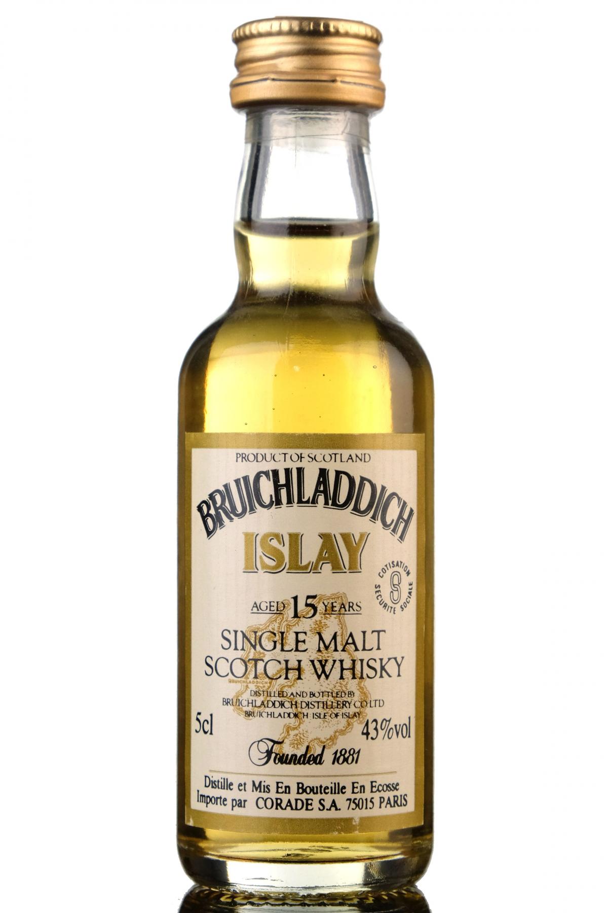 Bruichladdich 15 Year Old Miniature