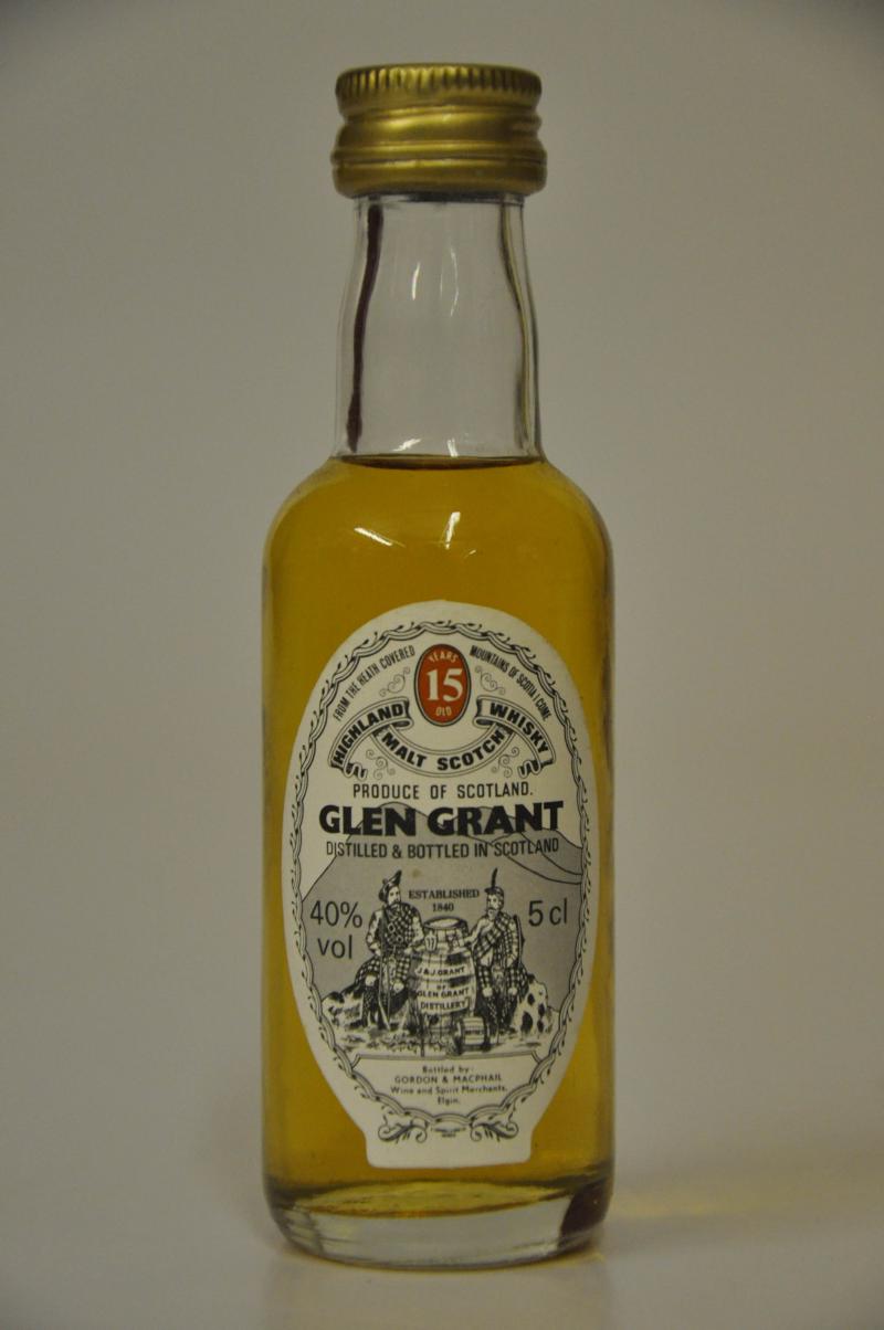 Glen Grant 15 Year Old  - Gordon & MacPhail Miniature