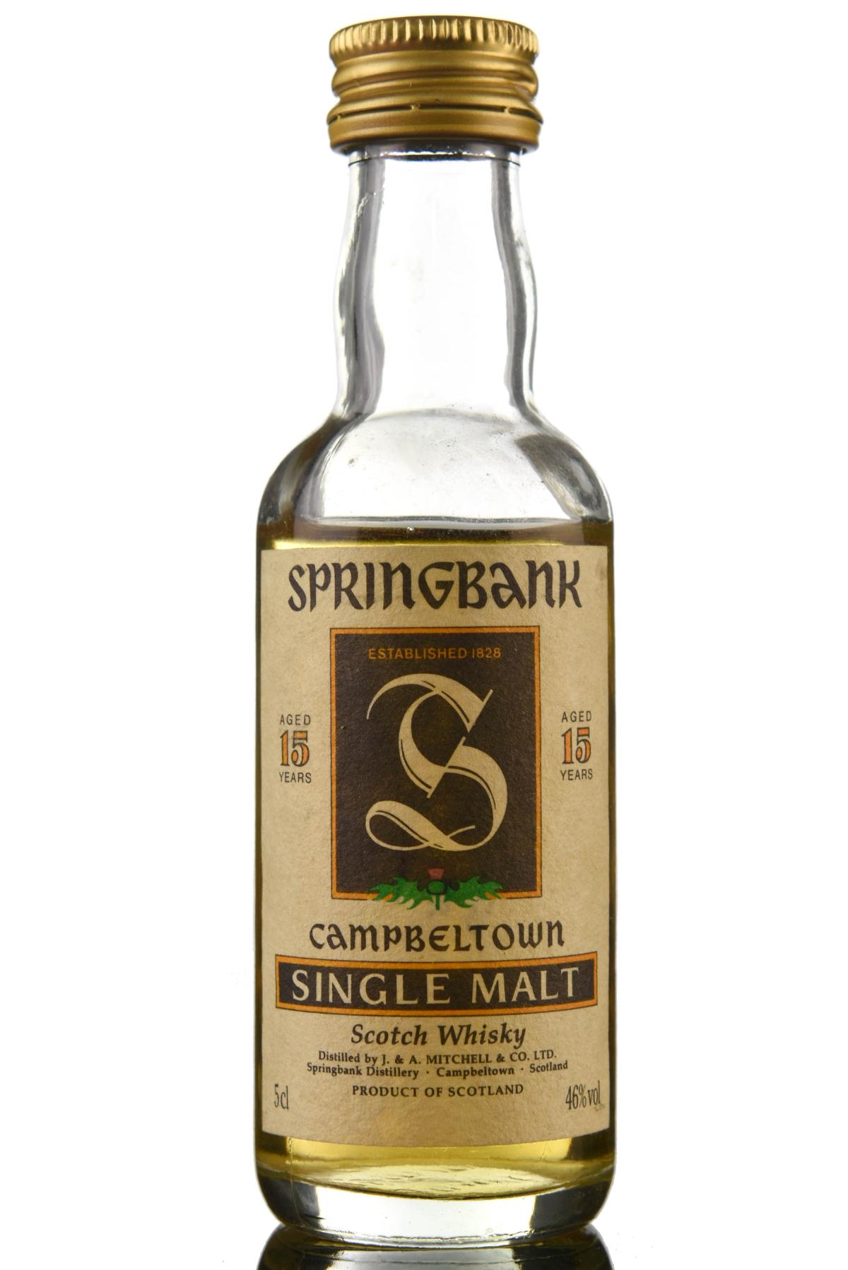 Springbank 15 Year Old Miniature