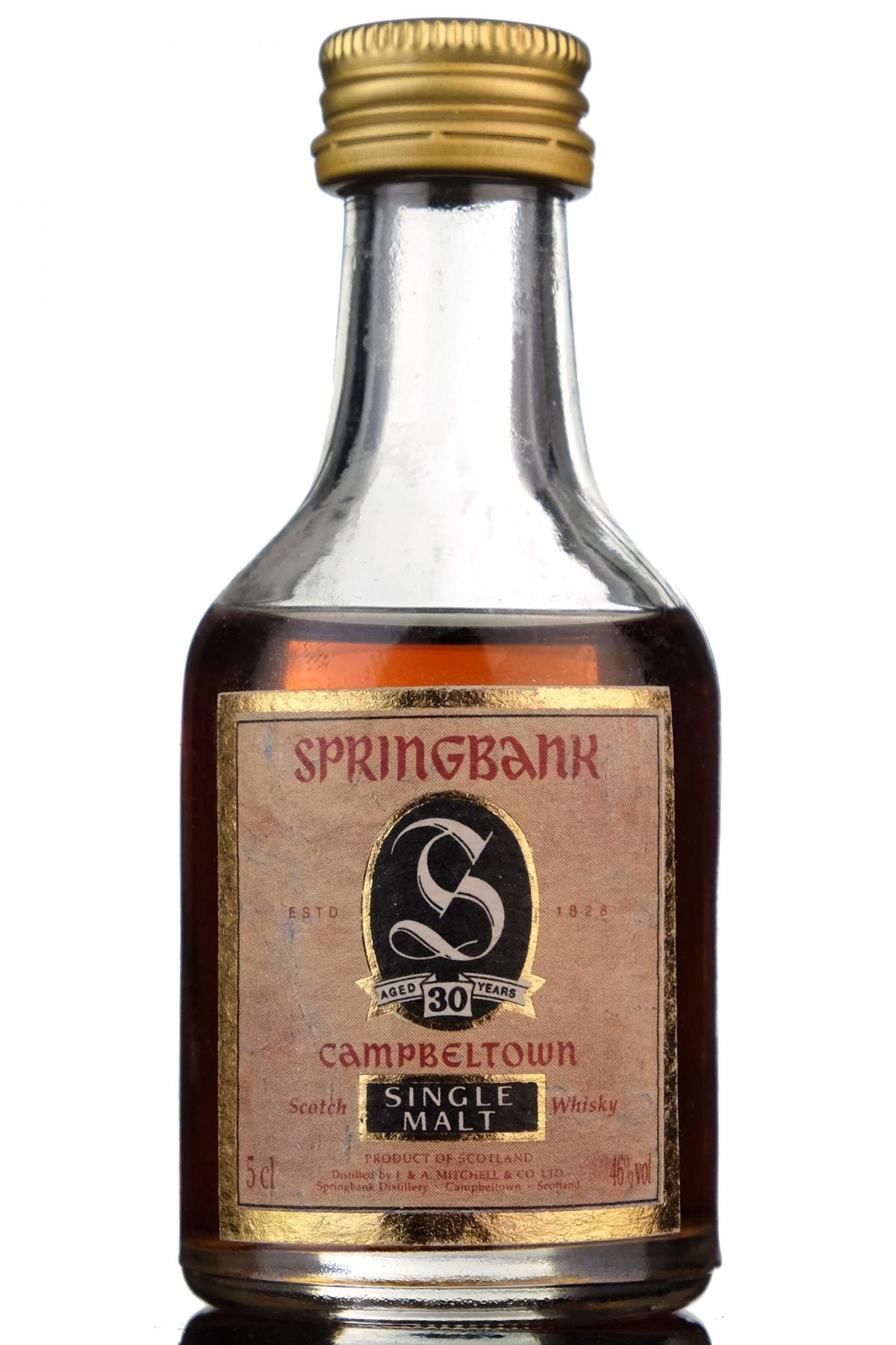 Springbank 30 Year Old Miniature