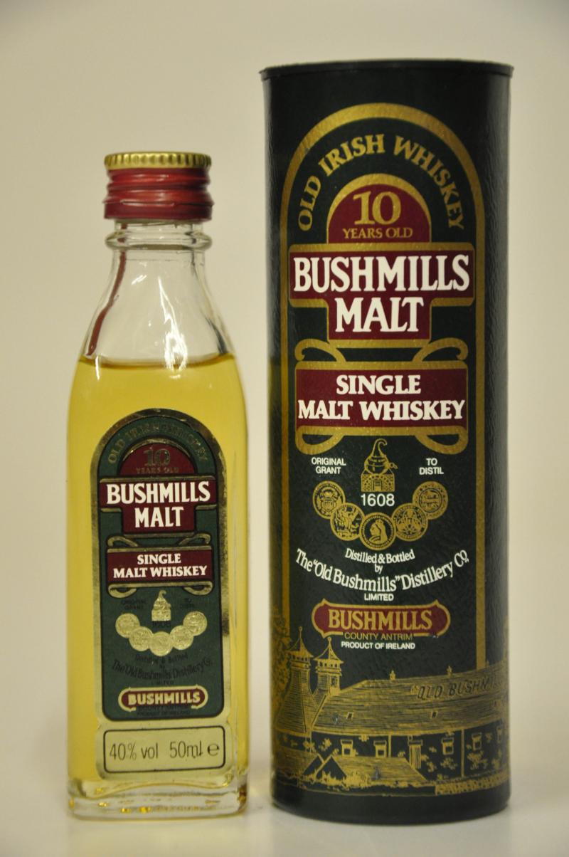 Bushmills Malt 10 Year Old - Irish Whiskey Miniature