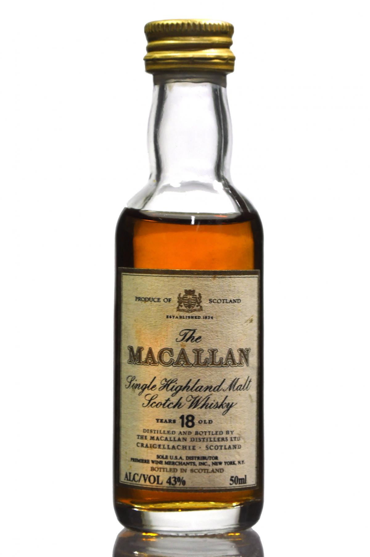 Macallan 18 Year Old Miniature