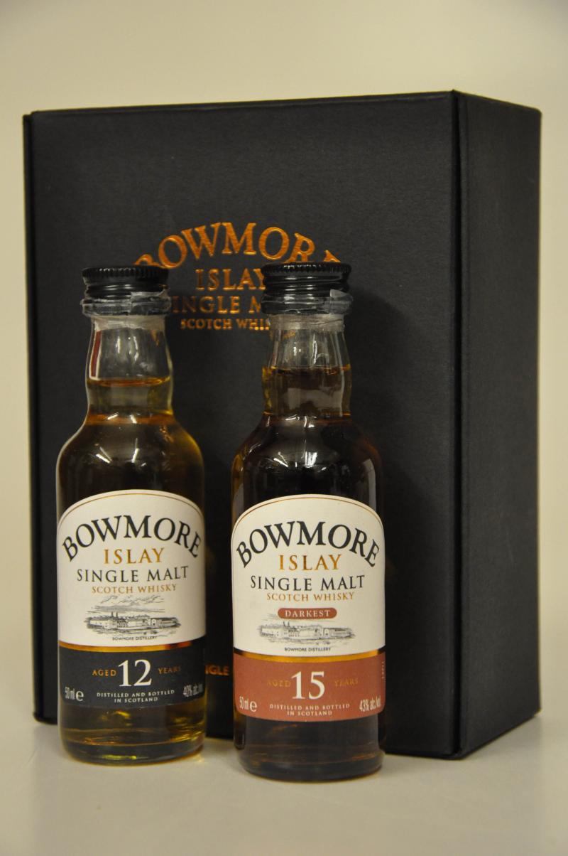 Bowmore 12 & 15 Year Old Miniature Twin Pack