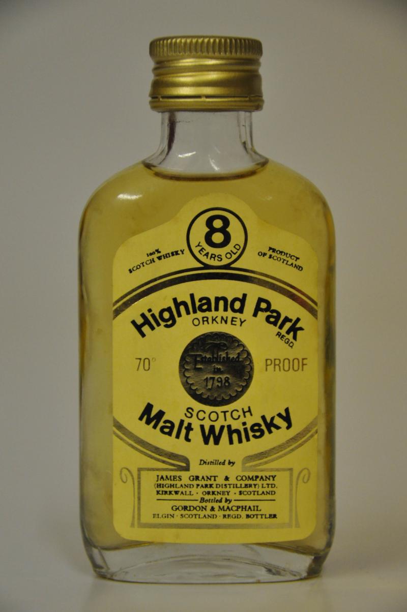 Highland Park 8 Year Old - 70 Proof - Gordon & MacPhail Miniature
