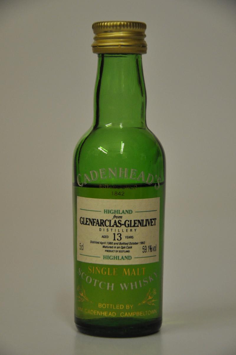 Glenfarclas-Glenlivet 1980-1993 - 13 Year Old - Cadenhead Miniature