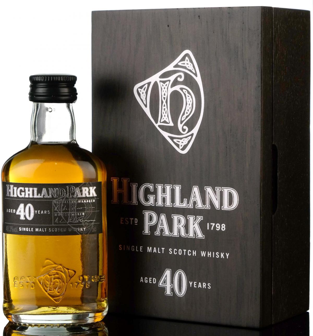 Highland Park 40 Year Old Miniature