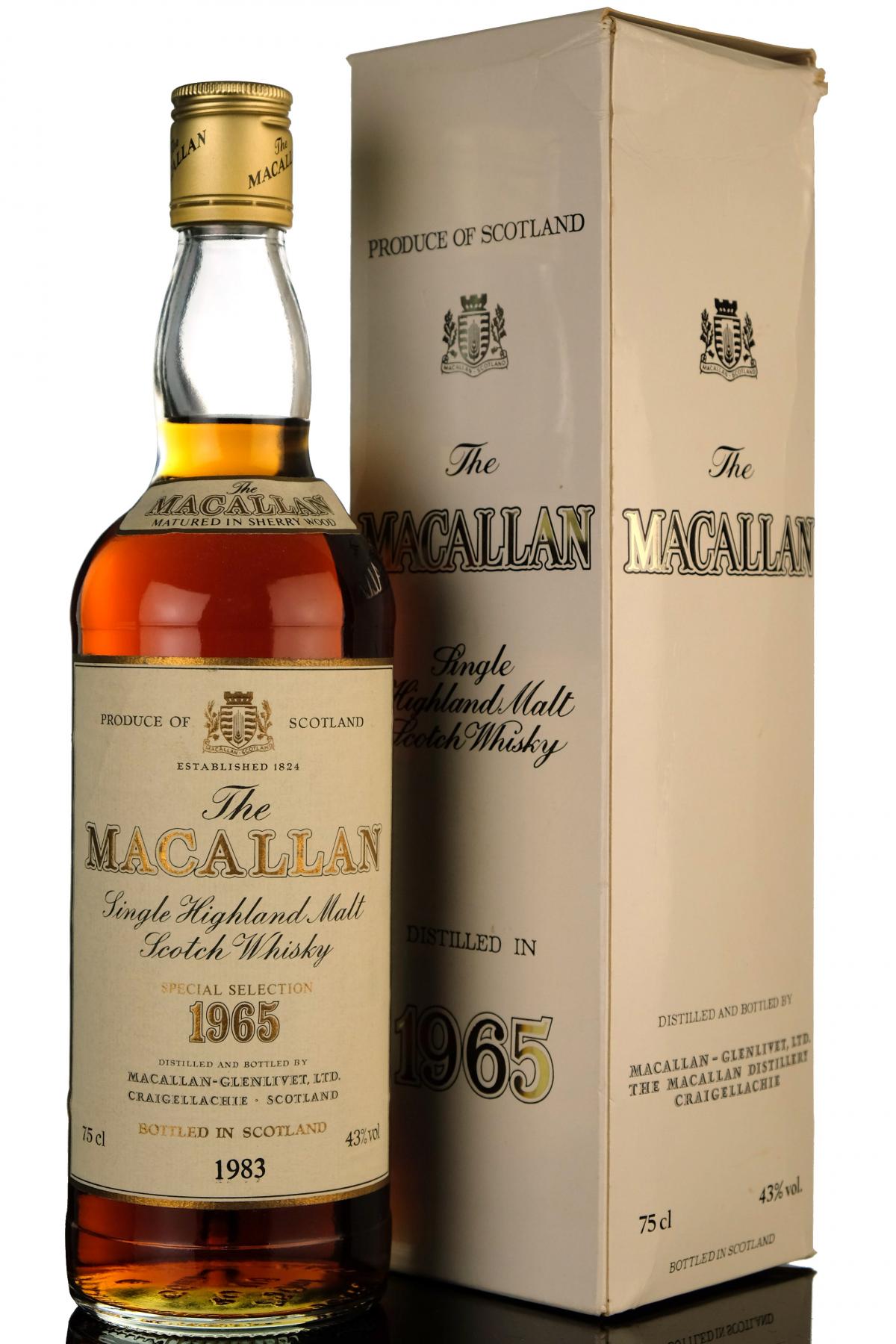 Macallan 1965-1983 - 17 Year Old - Sherry Cask - Special Selection