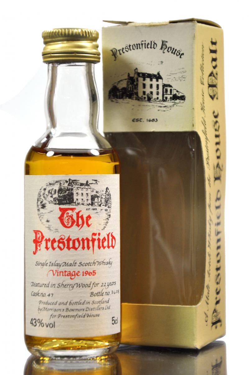 Bowmore 1965 - 22 Year Old - Prestonfield Miniature