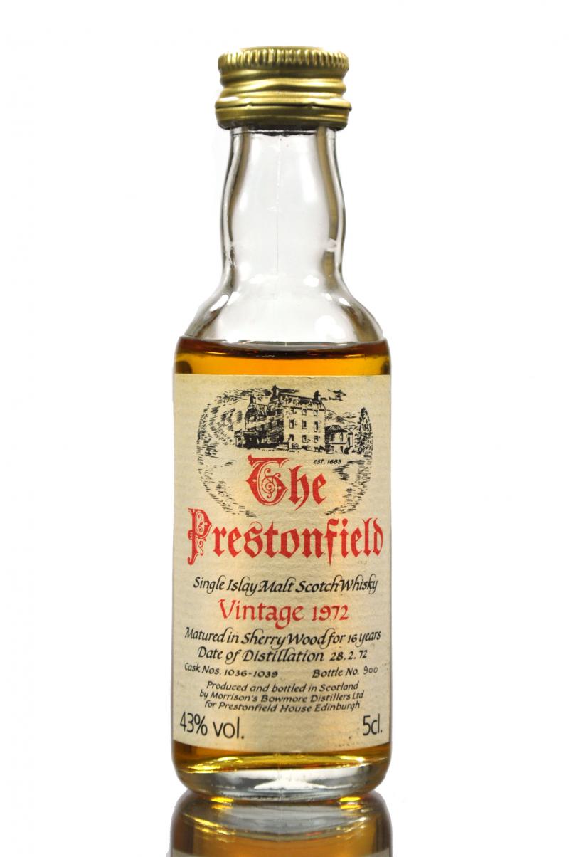 Bowmore 1972 - 16 Year Old - The Prestonfield Miniature