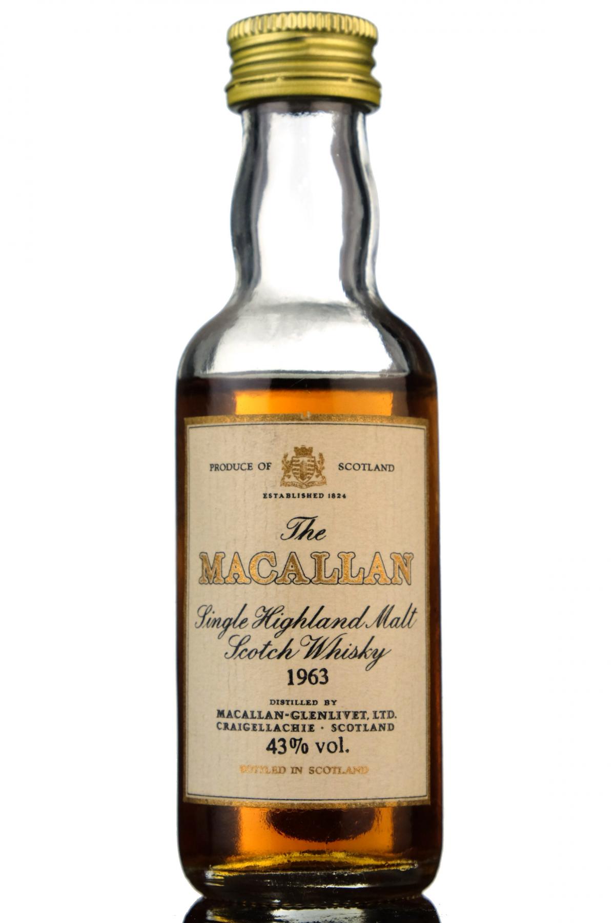 Macallan 1963 Miniature