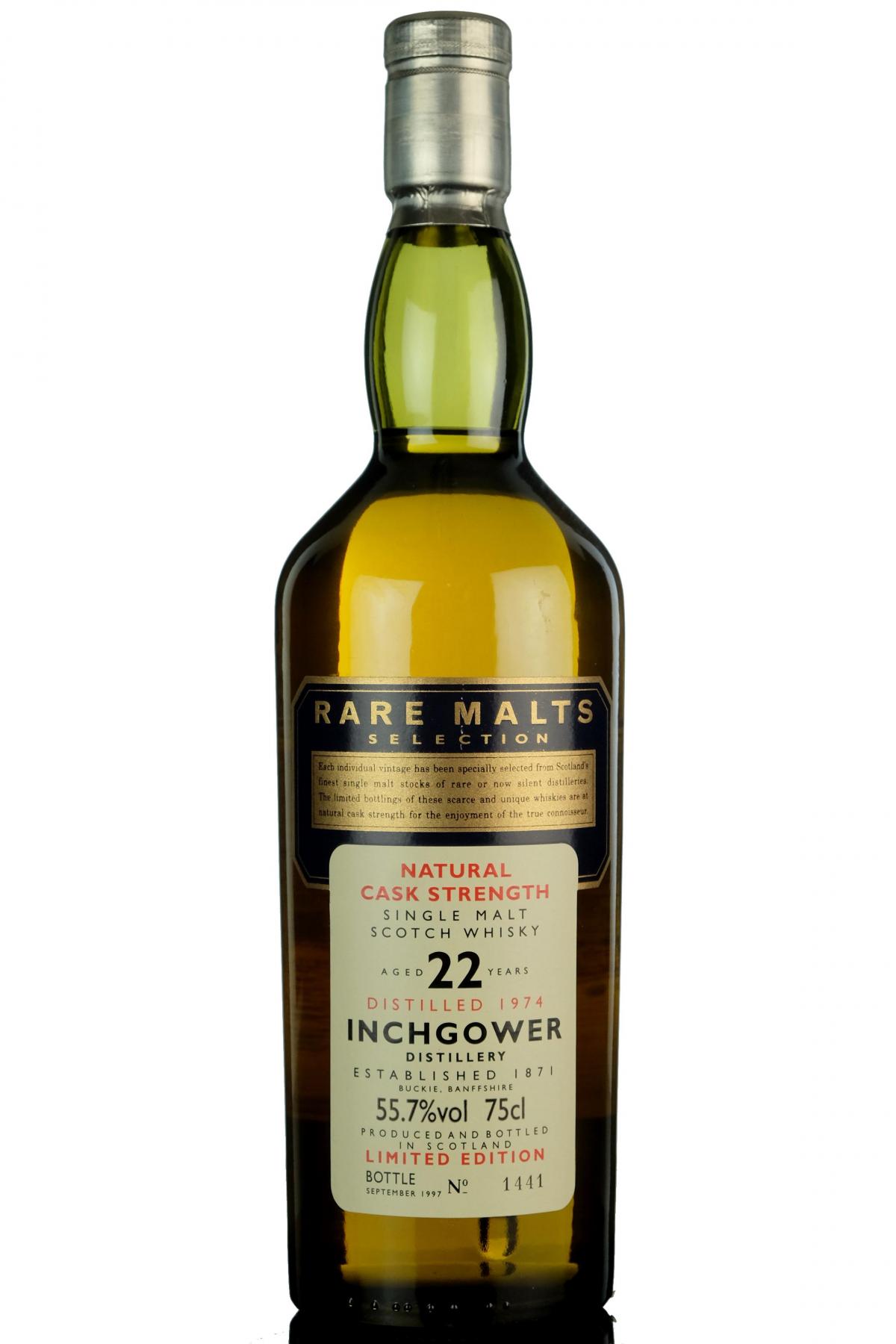 Inchgower 1974-1997 - 22 Year Old - Rare Malts 55.7%