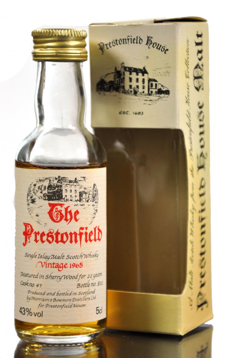 Bowmore 1965 - 22 Year Old - Prestonfield Miniature