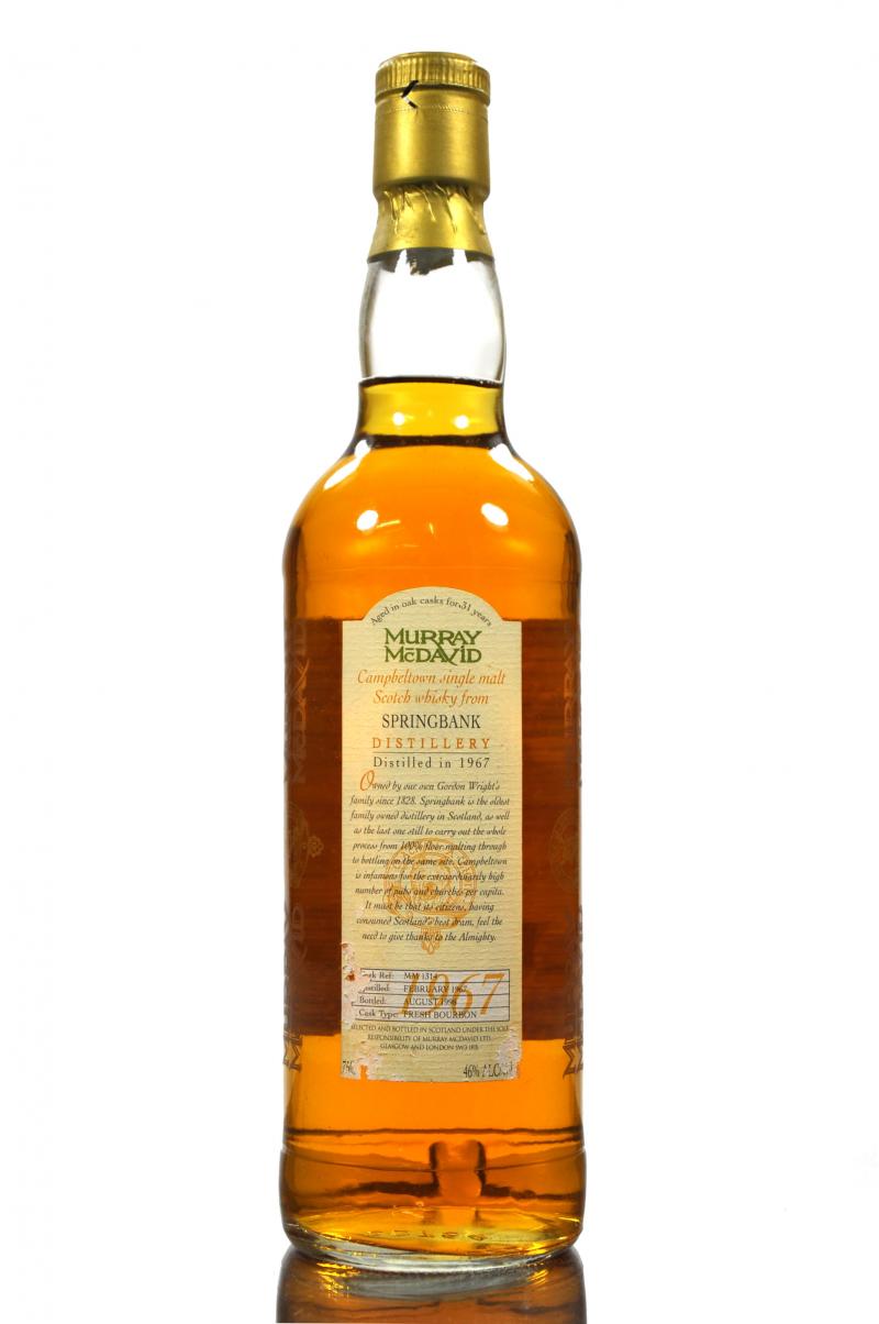 Springbank 1967-1988 - 31 Year Old - Murray McDavid - Single Cask 1314