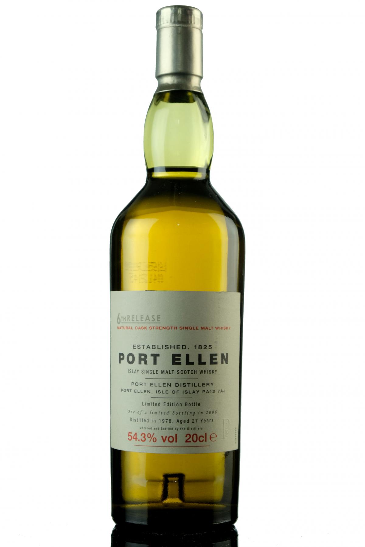 Port Ellen 1978-2006 - 27 Year Old - 6th Release - 20cl