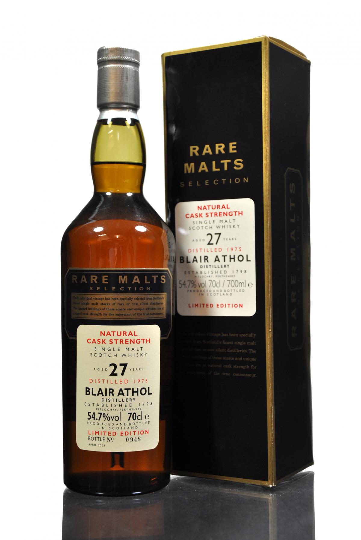 Blair Athol 1975-2003 - 27 Year Old - Rare Malts 54.7%