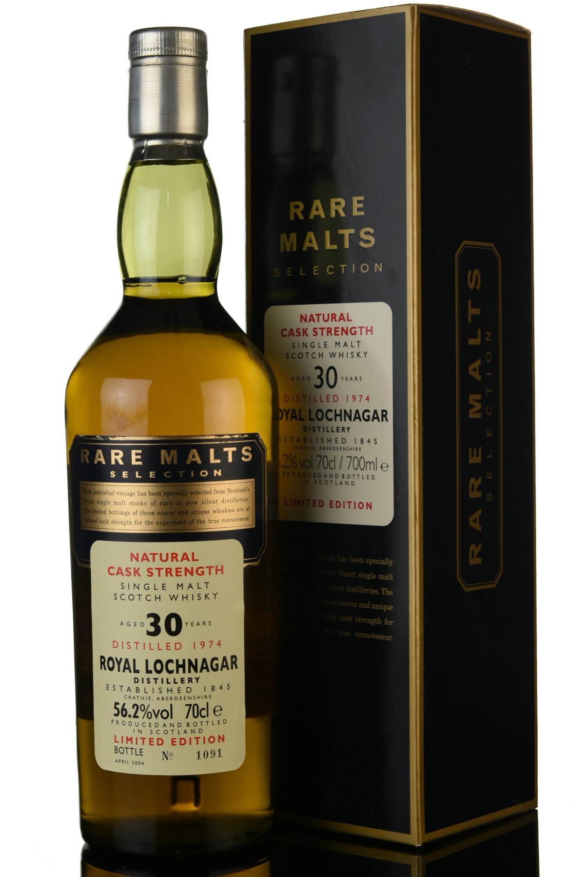 Royal Lochnagar 1974-2004 - 30 Year Old - Rare Malts 56.2%